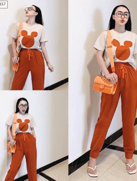 Top 10 kho sỉ đồ bộ nữ tay ngắn quần dài in hình Mickey