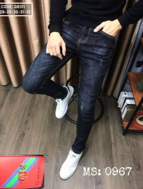 Chợ Tân Bình sỉ quần jean dài nam màu xanh đen