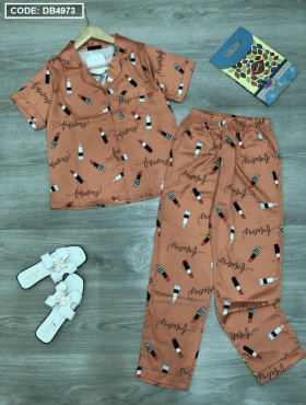 Set đồ bộ Pijama quần dài tay ngắn viền bèo