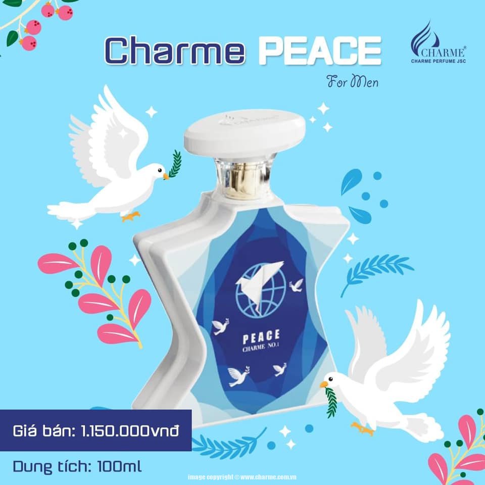 Xưởng bỏ sỉ hàng chính hãng- nước hoa nam Charme NO.1 Peace 100ML