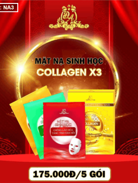 Mặt nạ sinh học Collagen X3 Mỹ phẩm Đông Anh - NA3