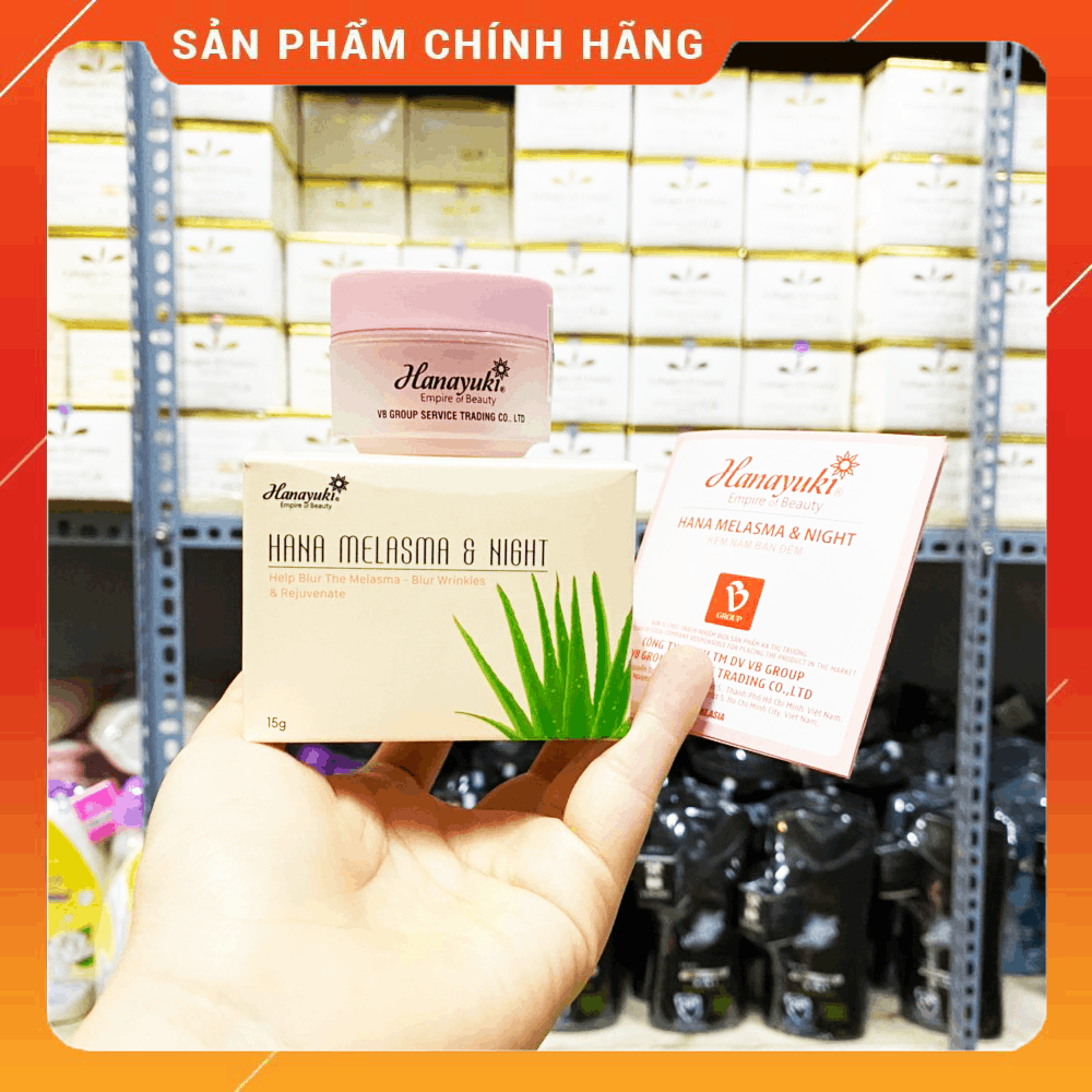 Kem trị nám ban đêm Hana Melasma & Night Mini Hanayuki