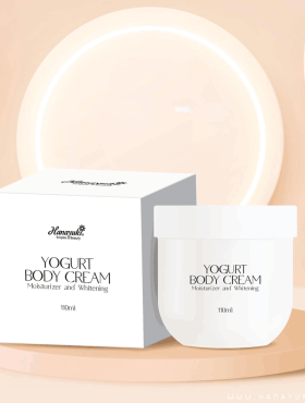Kem dưỡng trắng da body Yogurt Body Cream Hanayuki - 8936205370018