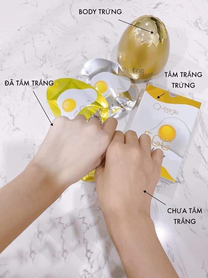 Tắm trắng trứng gà Queenie Skin chính hãng