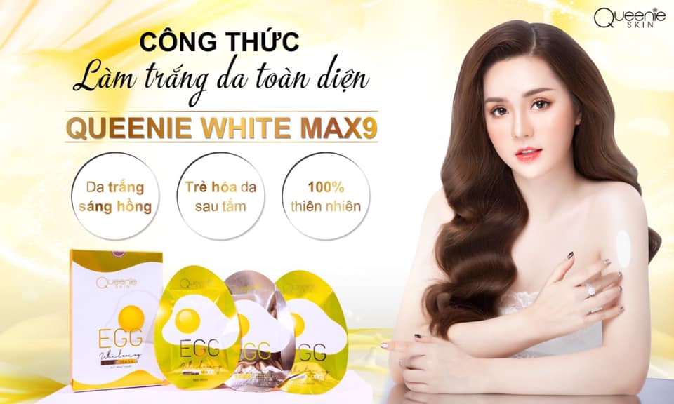 Tắm trắng trứng gà Queenie Skin chính hãng