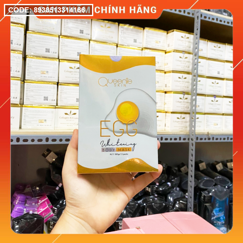 Tắm trắng trứng gà Queenie Skin chính hãng