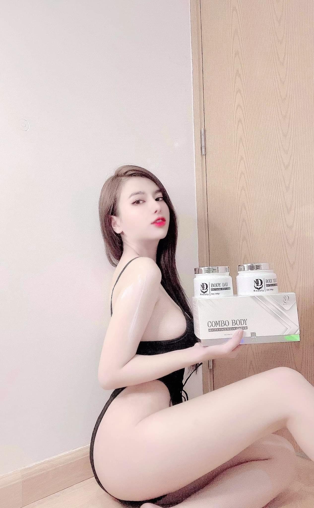 Combo 2 hủ kem body trắng da ngày đêm MD Beauty chính hãng