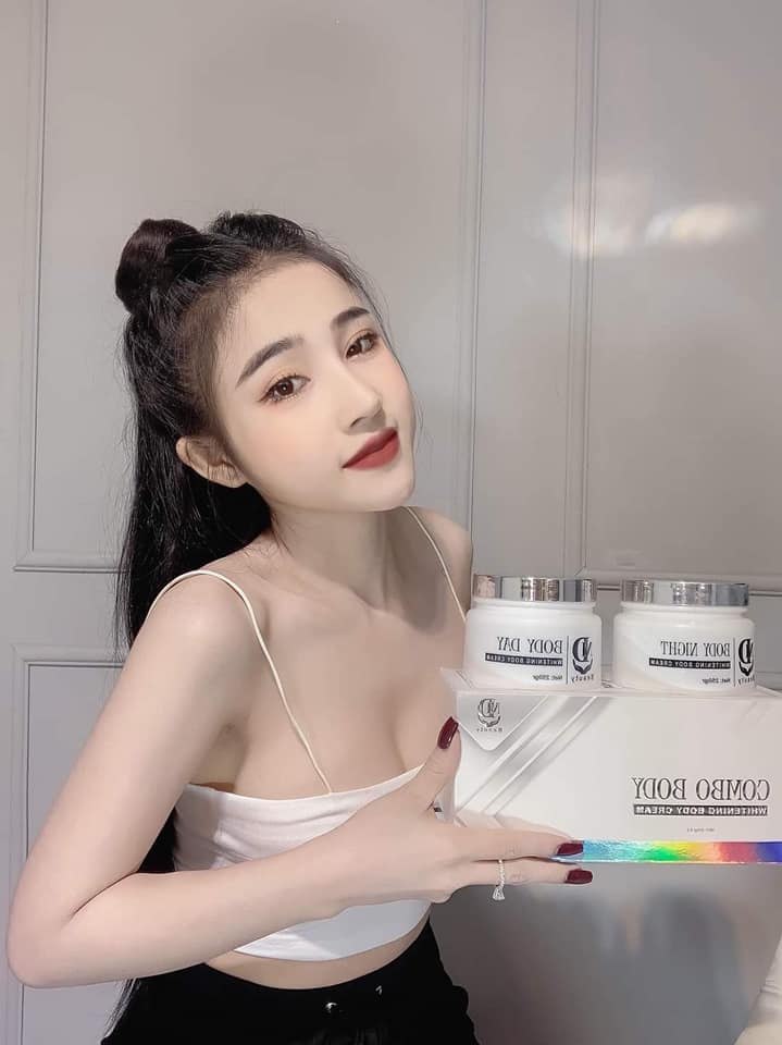 Combo 2 hủ kem body trắng da ngày đêm MD Beauty chính hãng