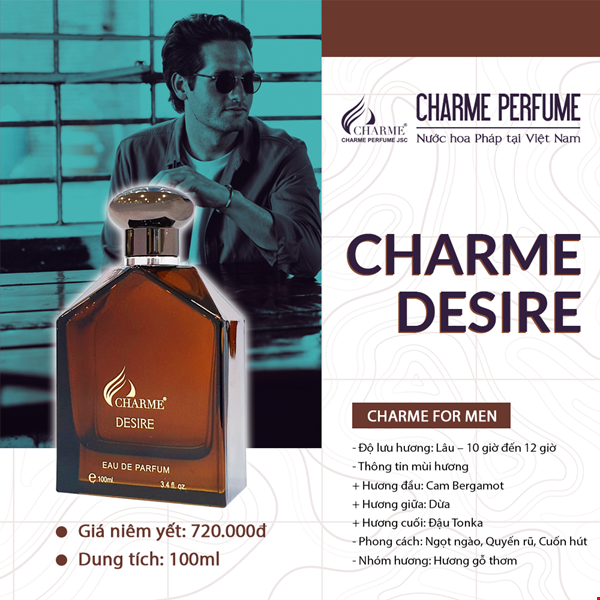 Nước Hoa Nam Charme Desire 100ml