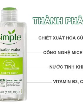 Nước Tẩy Trang Simple Kind To Skin Micellar Cleansing Water 200ml - 8712561669825