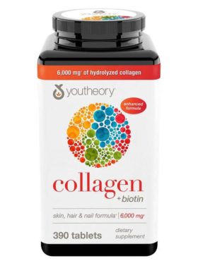 Viên uống Collagen và Biotin Youtheory 390 viên USA chính hãng - 850502007775