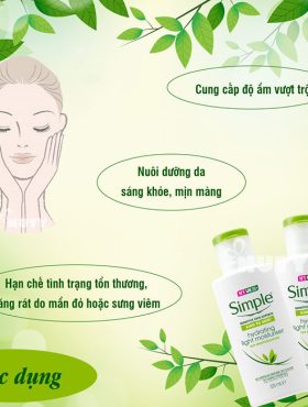 Sữa dưỡng ẩm Simple 125ml Kind To Skin Protecting Light Moisturiser - 5011451103931