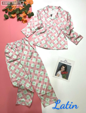 Tìm sỉ đồ bộ Pijama tay dài quần dài vải latin xịn