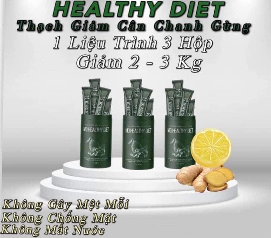 Thạch Giảm Cân Chanh Gừng MQ Skin Healthy Diet