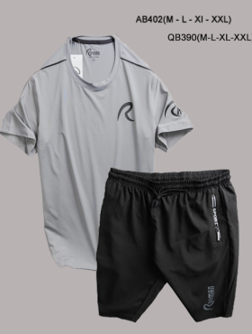 Set bộ nam Rayman áo thể thao quần short vải dù cao cấp - SBN051