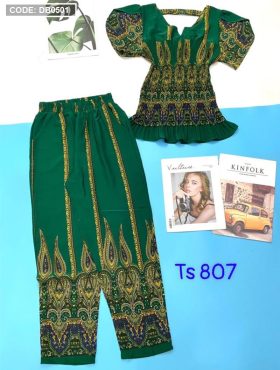 Set bộ nữ quần dài vải mango - DB0501