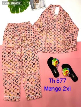 Đồ bộ pijama tay dài quần dài mango - DB0666
