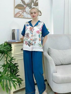 Đồ bộ nữ pijama tay ngắn quần dài - DB0791