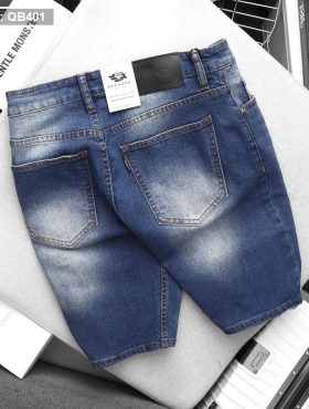 Quần Short Jeans Nam Wash Gối Hàng Cao Cấp (Có Size 36) - QB401