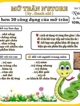 Mỡ Trăn Nguyên Chất 100% N Store by Thanh Nhi Chính Hãng - 8938512905013