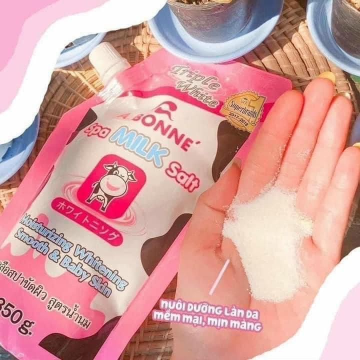 Muối tắm sữa bò tẩy tế bào chết A Bonne Spa Milk Salt 350g Thái Lan