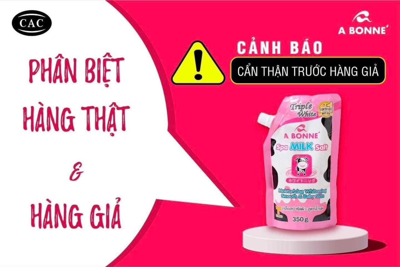 Muối tắm sữa bò tẩy tế bào chết A Bonne Spa Milk Salt 350g Thái Lan