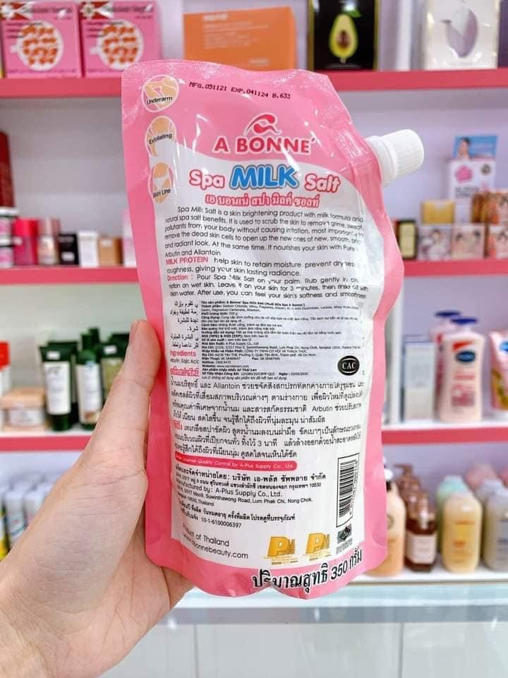 Muối tắm sữa bò tẩy tế bào chết A Bonne Spa Milk Salt 350g Thái Lan