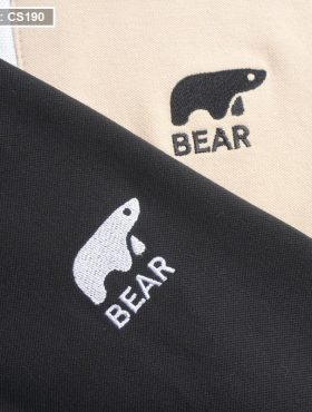 Áo thun nam cá sấu cổ bẻ viền sọc thêu logo BEAR ( có size 3x ) - CS190