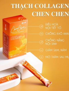 Thạch bí đỏ Chen Chen dạng hộp 14 gói Vic Organic Chính Hãng - CHENCHEN01