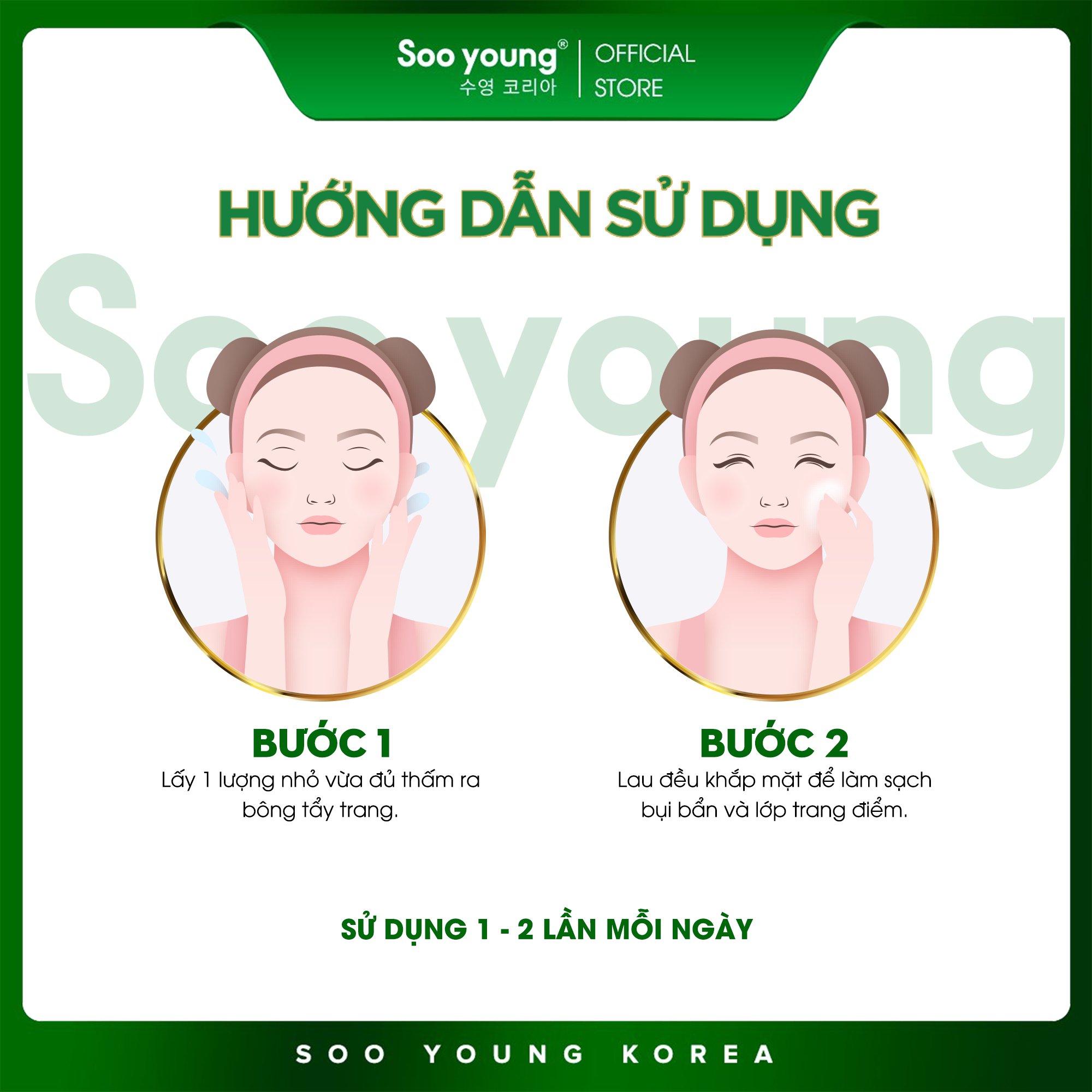 Tẩy Trang Lục Tảo Soo Young