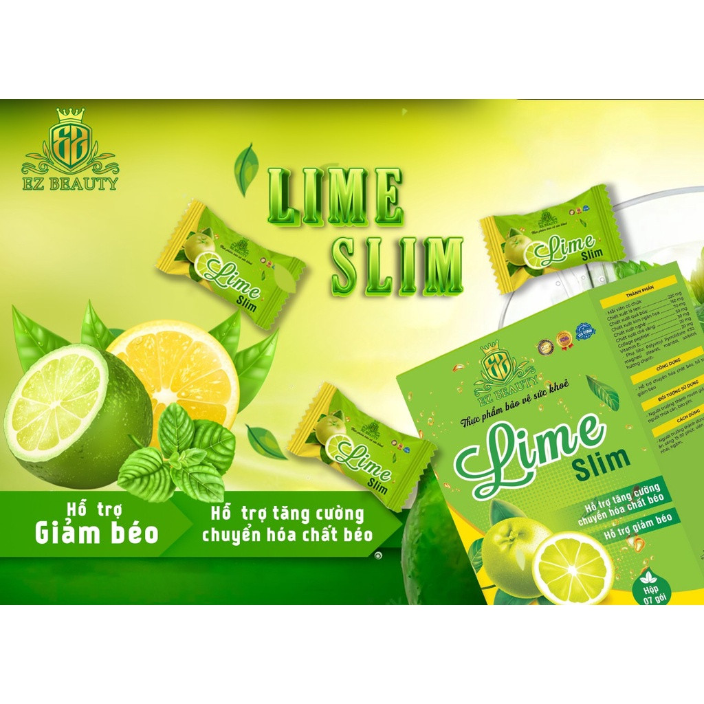 Kẹo Giảm Cân Chanh Lime Slim Ez Beauty