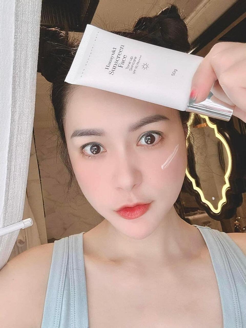 Kem Chống Nắng Hanayuki Sunscreen Face Tone Up Skincare