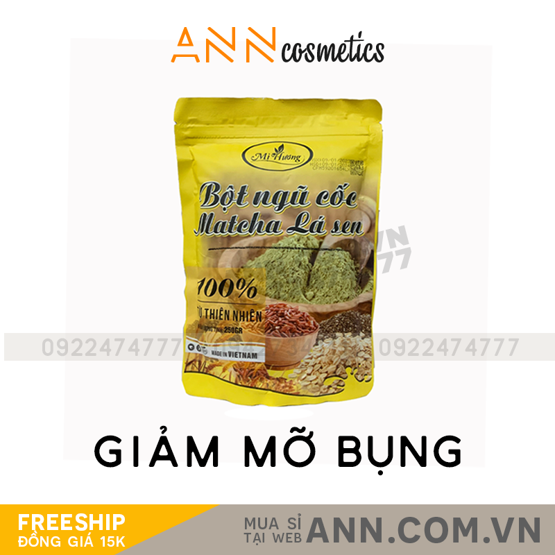 Bột Ngũ Cốc Matcha Lá Sen Giảm Mỡ Bụng Mị Hương