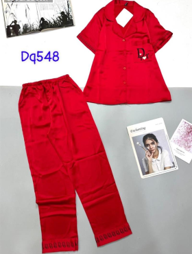 Đồ bộ pijama nữ tay ngắn phối túi nhỏ - DBO837