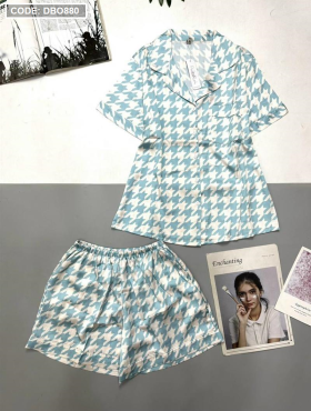 Đồ bộ pijama nữ quần ngắn in hình - DBO880