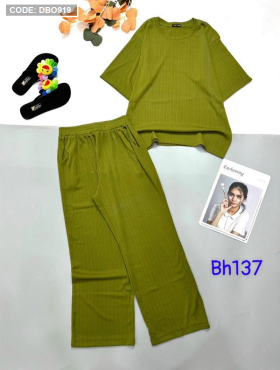 Đồ bộ thun nữ mặc nhà quần dài đơn giản - DBO919