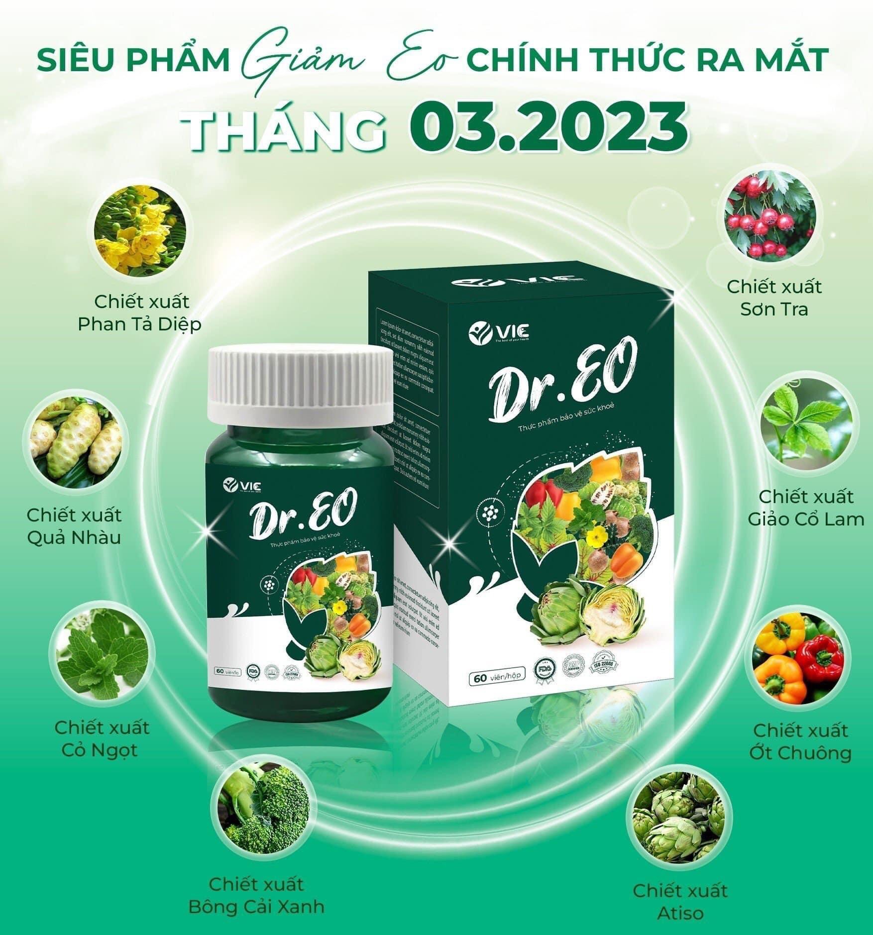 Viên Uống Thảo Dược Giảm Mỡ Bụng Dr EO VIC Organic