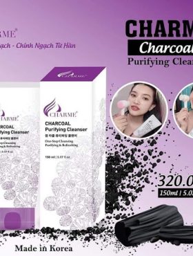 Sữa Rửa Mặt Than Hoạt Tính Charme Charcoal Purifying Cleanser - 8809085103123
