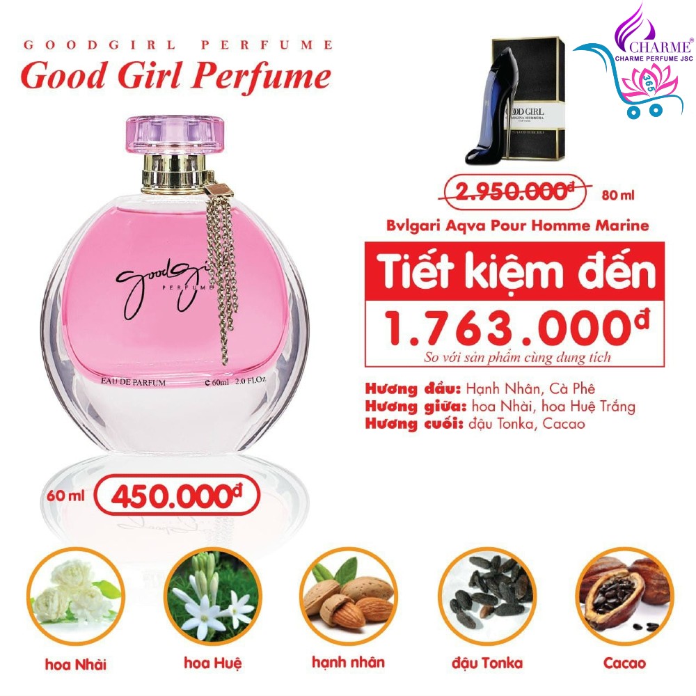 Nước Hoa Nữ Charme Good Girl 60ml