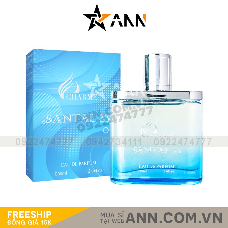 Nước Hoa Nam Charme Santal 33 60ml