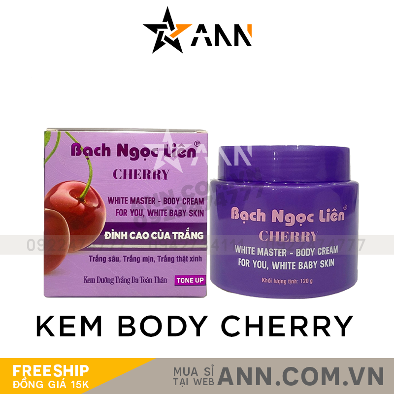 Kem Body Bạch Ngọc Liên Cherry 120gr