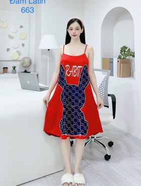 Đầm nữ dây form suông họa tiết cute - DBO2421