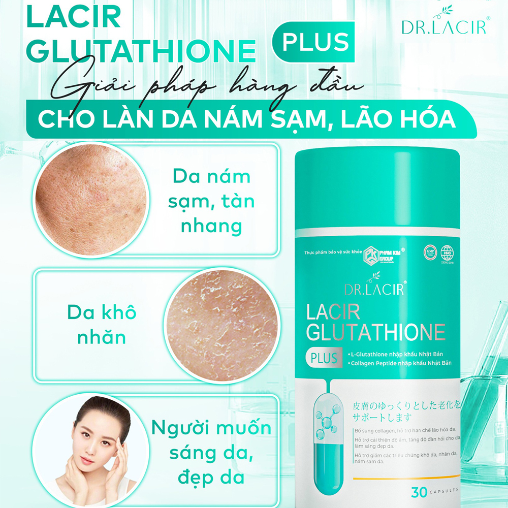 Viên Uống Trắng Da Lacir Glutathione Plus Dr Lacir