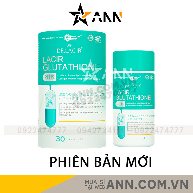 Viên Uống Trắng Da Lacir Glutathione Plus Dr Lacir