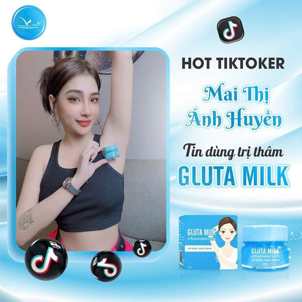 Kem Thâm Nách Gluta Milk Vip White