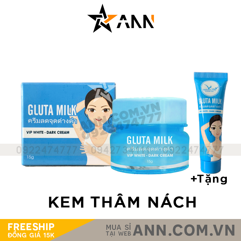 Kem Thâm Nách Gluta Milk Vip White