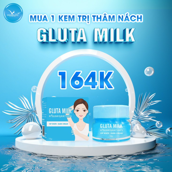 Kem Thâm Nách Gluta Milk Vip White