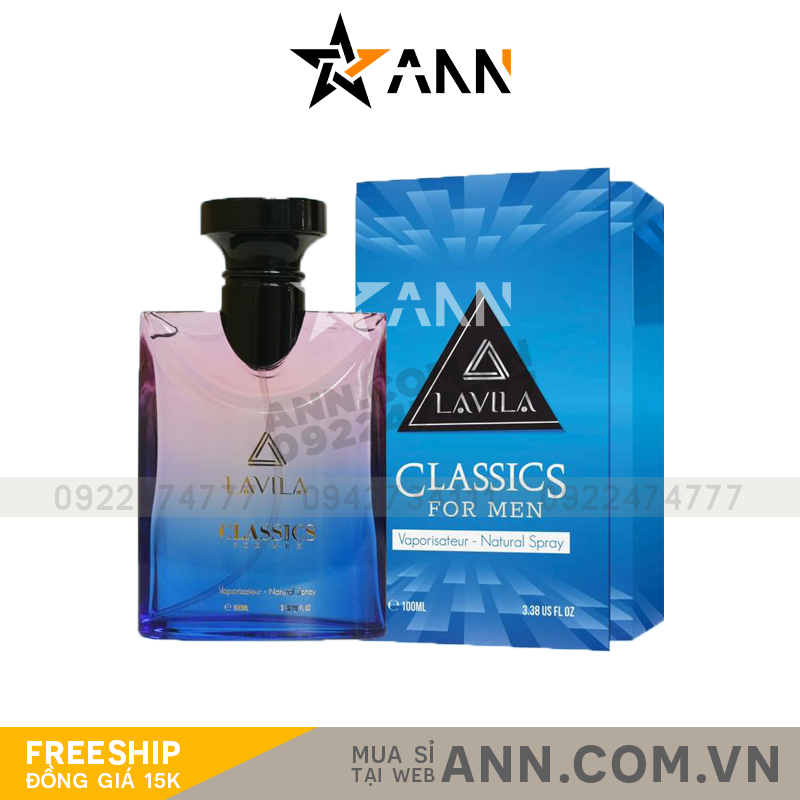 Nước Hoa Nam Lavila Classics 100ml