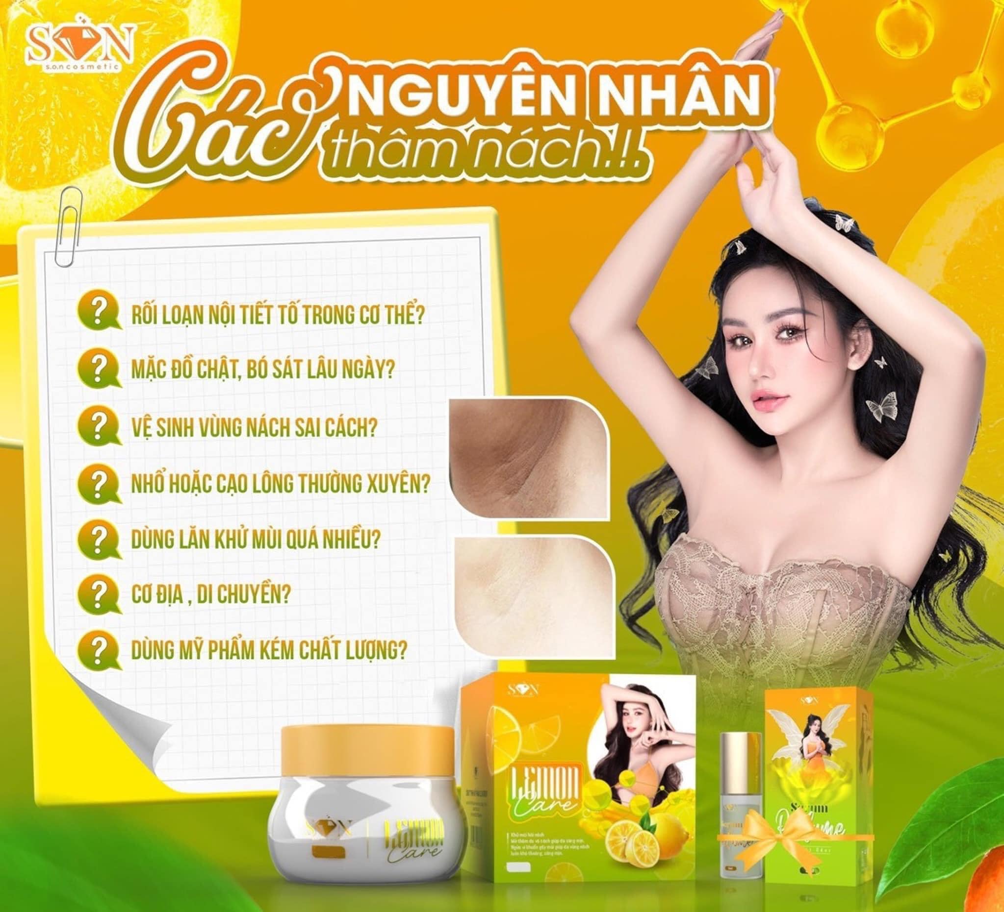 Combo 2 Hộp Kem Thâm Nách Lemon Care SON Cosmetic (Tặng Serum)