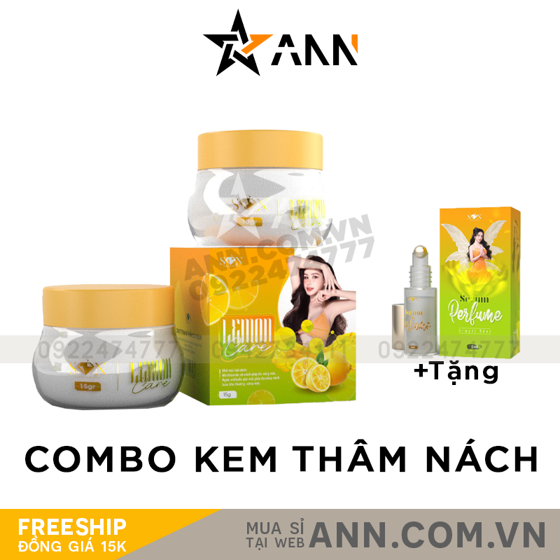 Combo 2 Hộp Kem Thâm Nách Lemon Care SON Cosmetic (Tặng Serum)